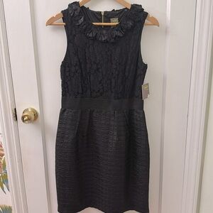 Taylor Black Dress with Lace - Size 10P - New with Tags